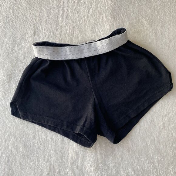 Soffe Shorts Cheer Dance Athletic Black Size Girls Medium 8/10 - Picture 8 of 8